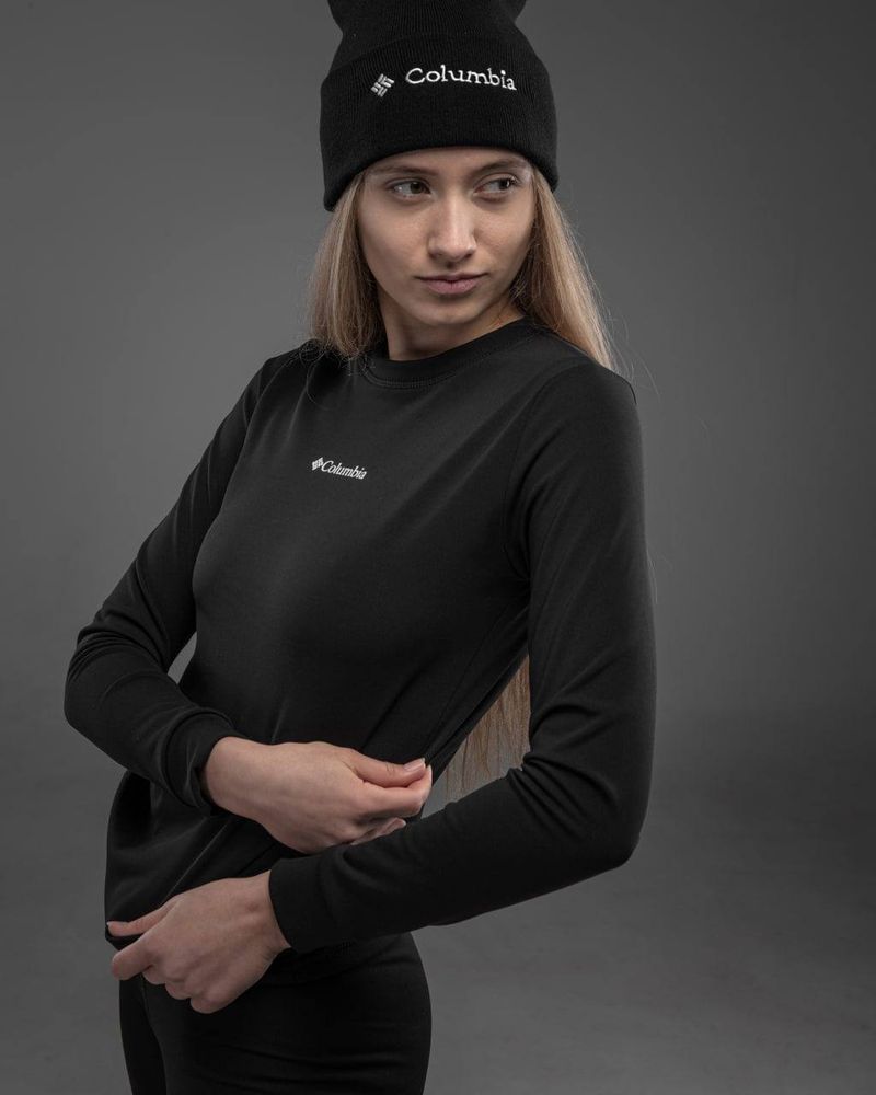 Термобілизна зимова жіноча на флісі Cold Protect чорна розмір S