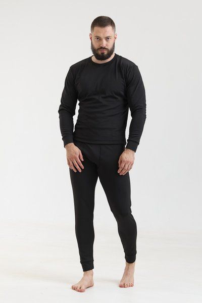 Термобелье зимнее мужское на флисе North Fleece черное размер M &mdash; оригинальное фото из магазина ANSER.IN.UA