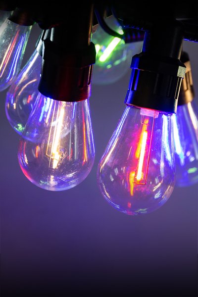 Уличные ретро гирлянды Edison Lamp 5 метров 10 ламп мультиколор