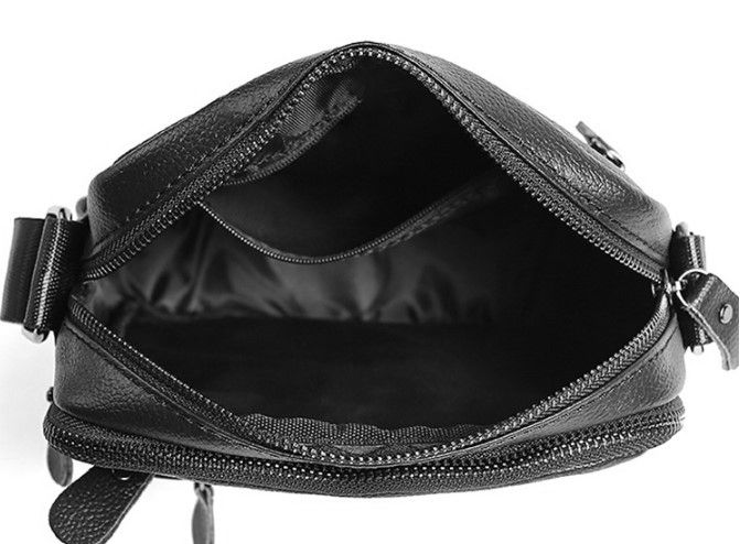 Мужская кожаная сумка через плечо маленькая Tiding Bag A25-223A