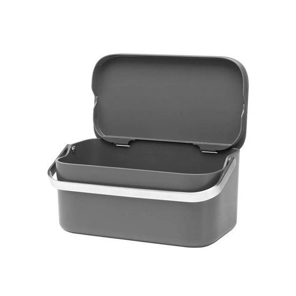 Контейнер для пищевых отходов Brabantia Dish Washing + Organising темно-серый (117541)