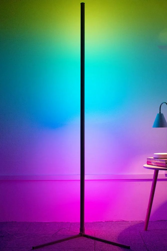 Розумна напольна кутова RGB лампа 140 см з пультом керування