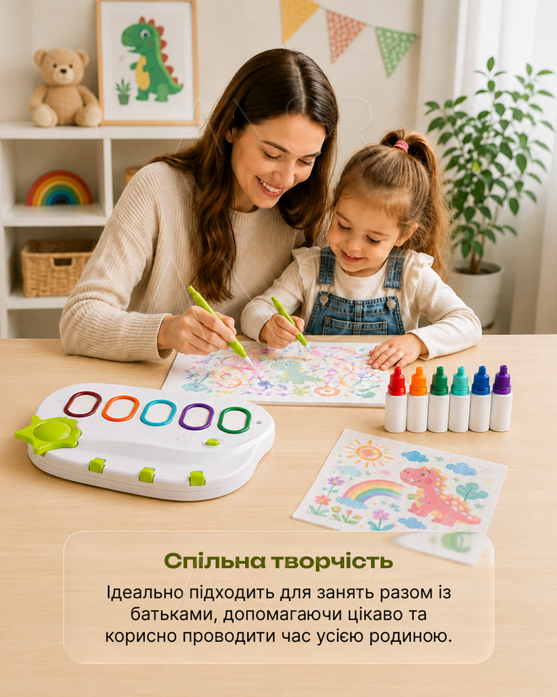 Набір для чарівного малювання, 6 кольорів, 20 аркушів, від 3 років &mdash; оригінальне фото з магазину ANSER.IN.UA
