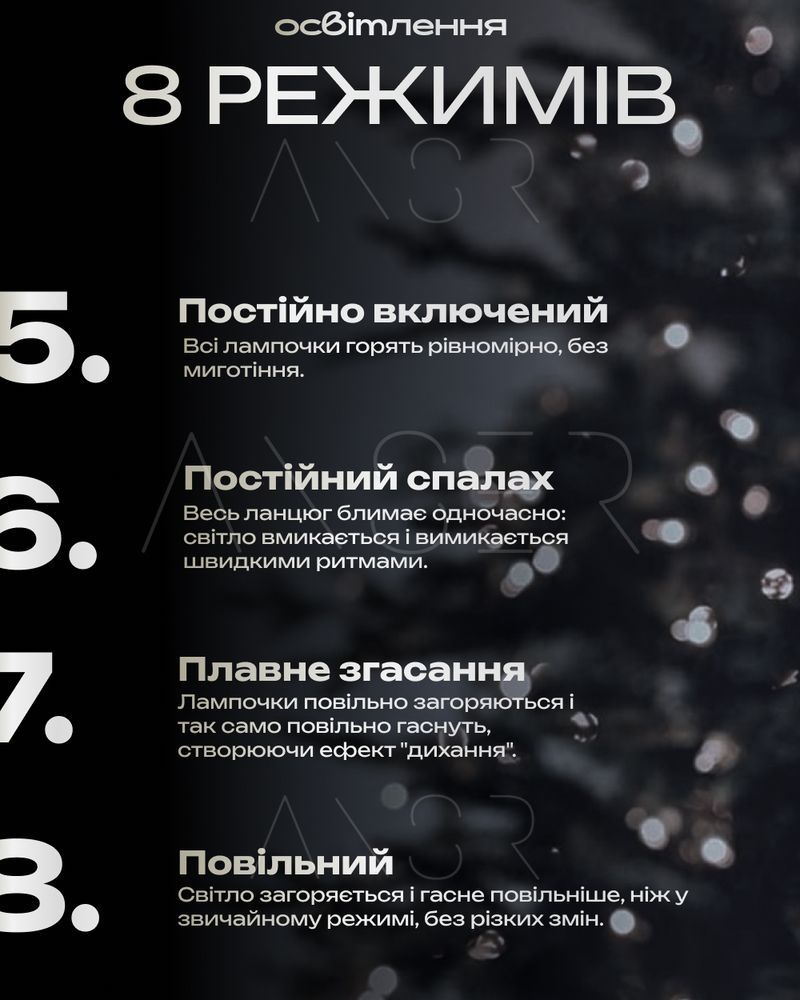 Гірлянда Роса 200 м, зелена нитка, LED білий &mdash; оригінальне фото з магазину ANSER.IN.UA