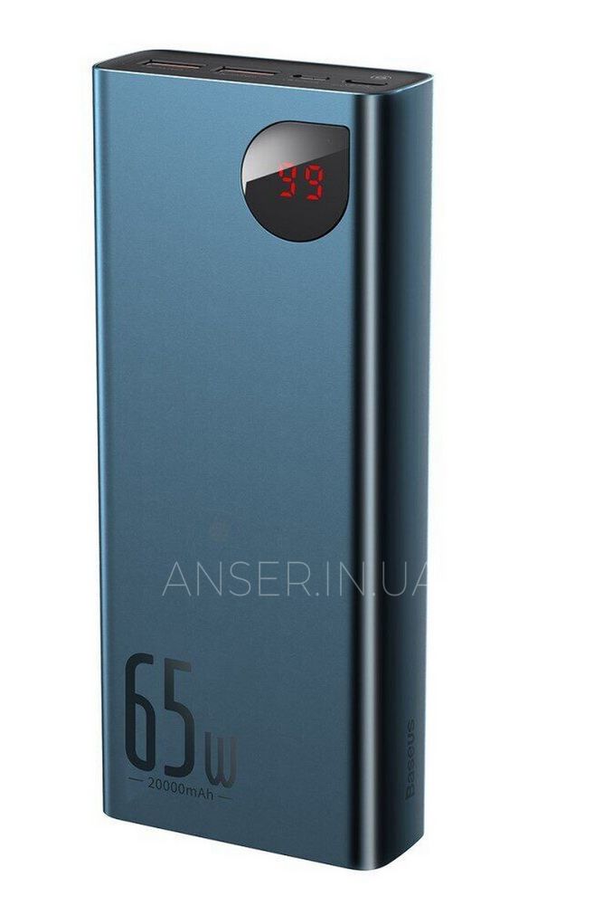 УМБ Power Bank для ноутбуков Baseus Adaman Metal 20000mAh 65W Digital Display