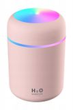 Зволожувач повітря для дому портативний USB 350 мл ароматичний дифузор з підсвічуванням Рожевий