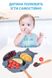 Набір силіконового посуду для прикорму дітей на присосці, 8 предметів - Темно-синій фото № 5