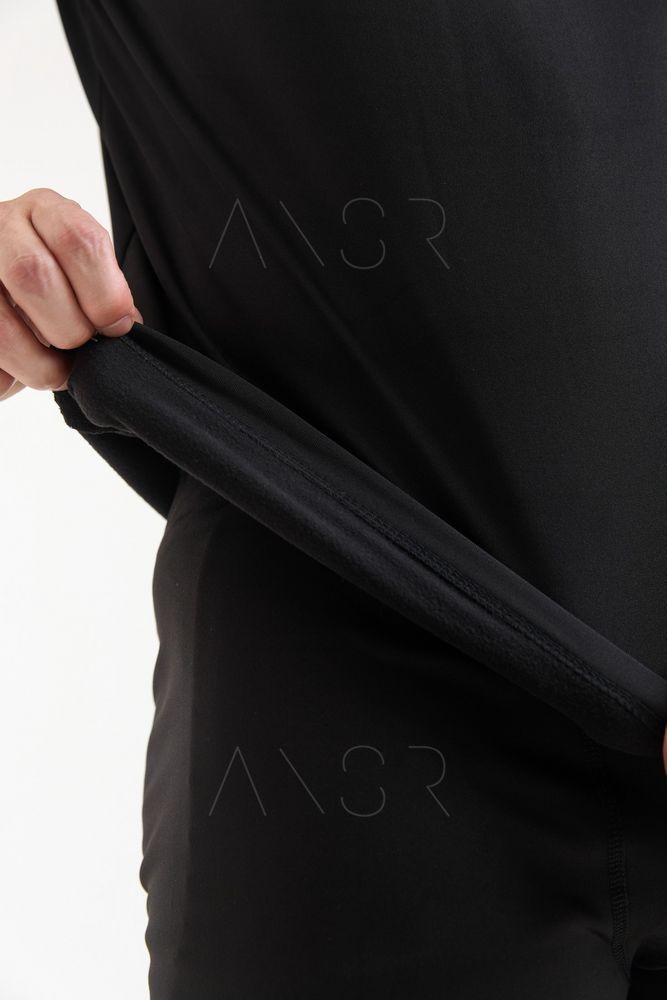 Термобелье зимнее мужское на флисе North Fleece черное размер 7XL &mdash; оригинальное фото из магазина ANSER.IN.UA