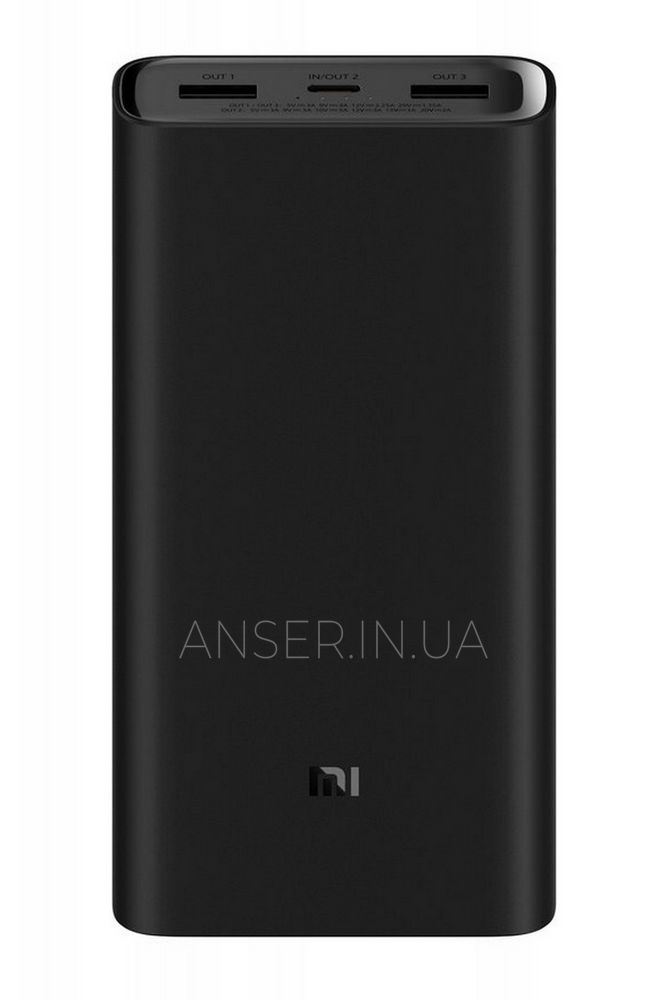 Мощный Power Bank Xiaomi 50W 20000mAh Fast Charge Покрытие Soft touch