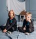 Термобілизна дитяча для дівчаток та хлопчиків чорна на флісі розмір 134 фото № 3
