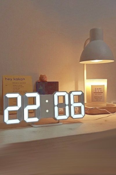 3D Часы электронные с календарем и датчиком температуры