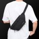 Класична текстильна сумка на пояс чорна Confident AT09-20516A фото № 4