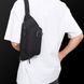 Класична текстильна сумка на пояс чорна Confident AT09-20516A фото № 9