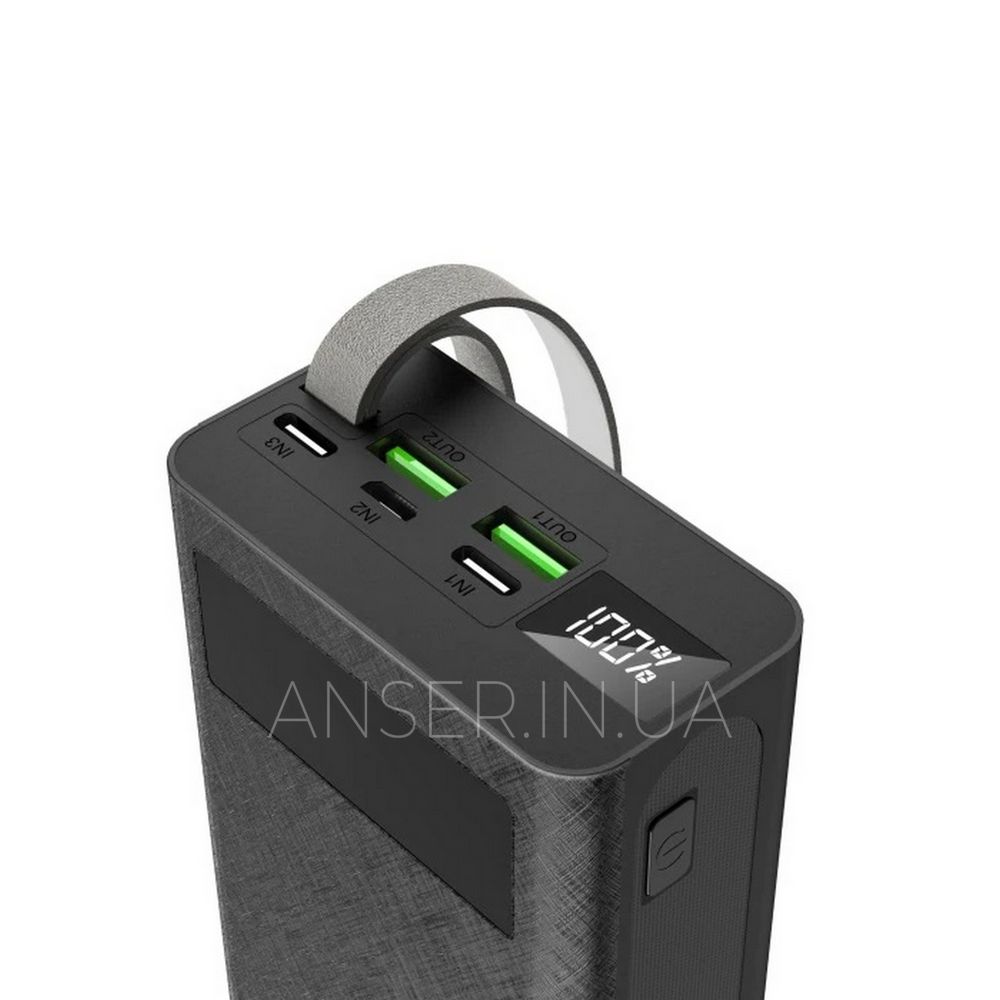 Портативный универсальный Power Bank Aspor A306 30000mAh 22.5W+PD20W черный