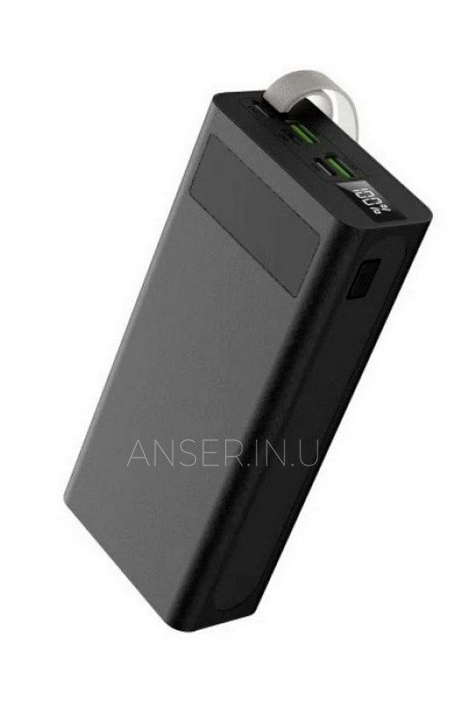 Портативний універсальний Power Bank Aspor A306 30000mAh 22.5W+PD20W чорний