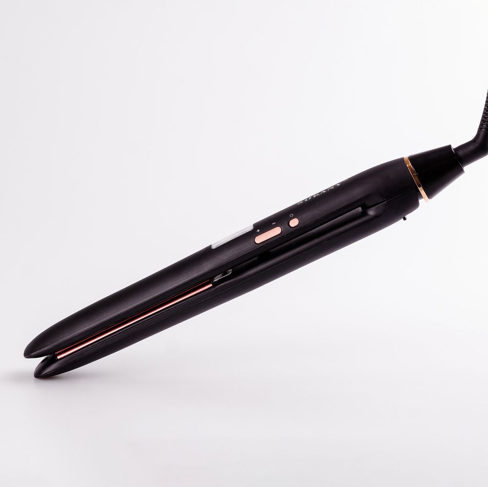 Випрямляч для волосся керамічний до 230 градусів, стайлер для вирівнювання волосся з дисплеєм Sokany CL-8288 Чорний
