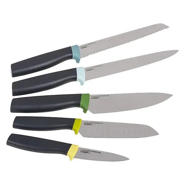 Набір кухонних ножів (5 шт) з блоком, 6 предметів Joseph Joseph Elevate (10300)