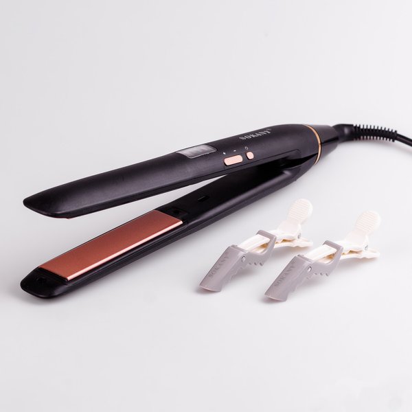 Выпрямитель для волос керамический до 230 градусов, стайлер для выравнивания волос с дисплеем Sokany CL-8288 Черный