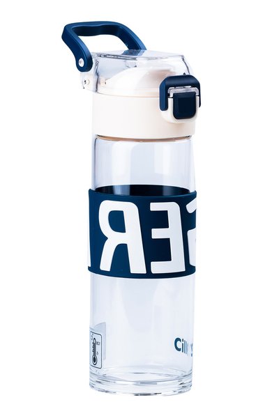 Пляшка для води скляна Cille 460 мл, білий