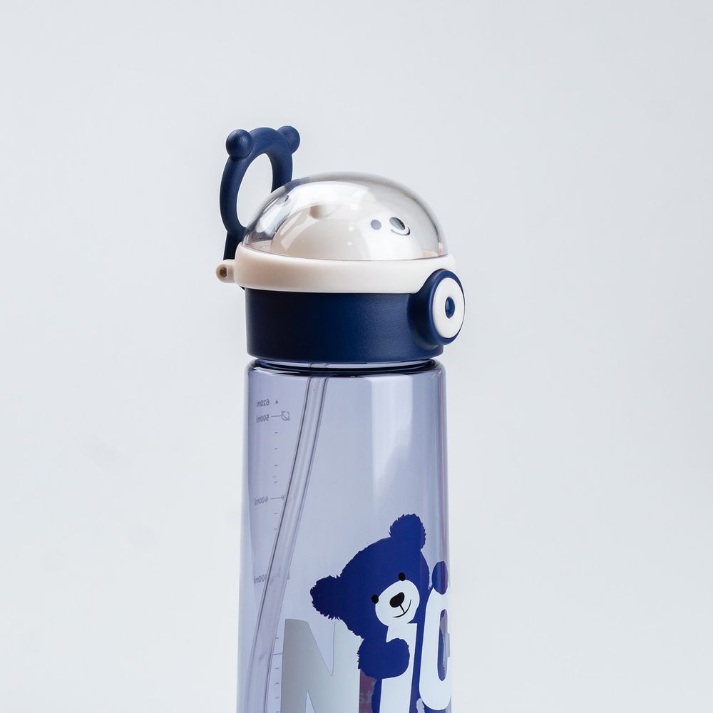 Пляшка для води Nice 620 мл із кришкою фліп топ на защіпці, синій