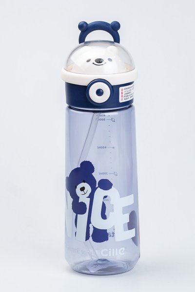 Пляшка для води Nice 620 мл із кришкою фліп топ на защіпці, синій