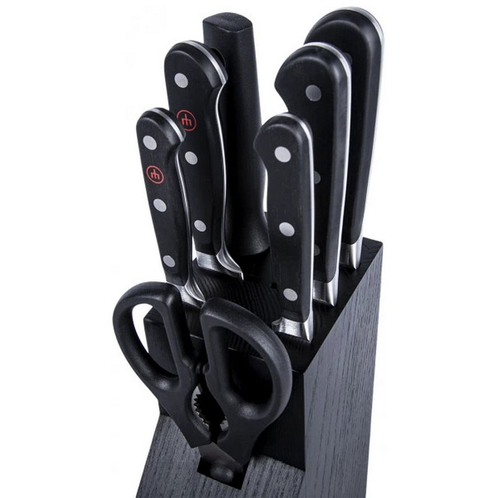 Набор ножей (5 шт) с блоком, 8 предметов Wuesthof Classic (1090170707)