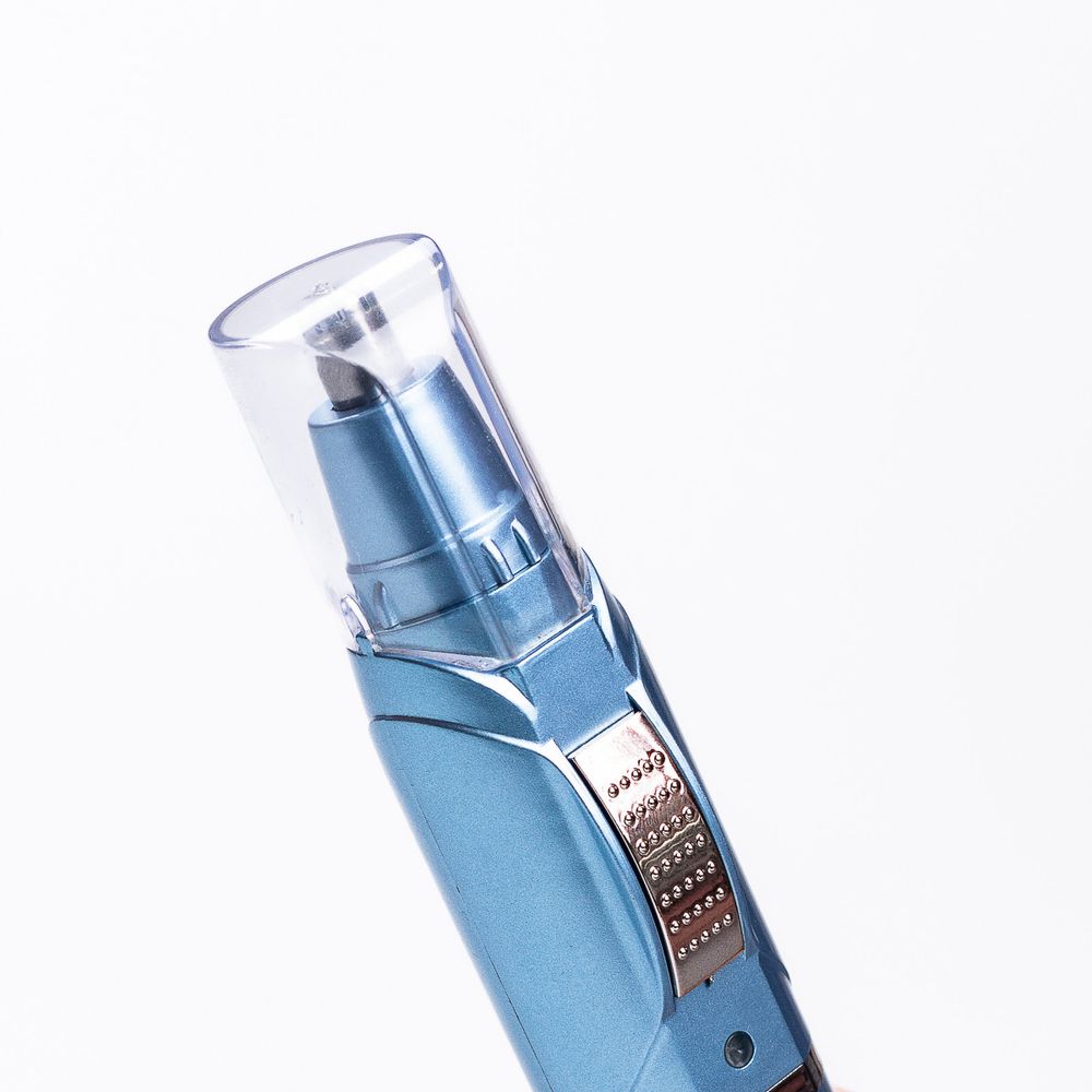 Триммер для носа ушей и бровей 2 в 1 аккумуляторный с насадками Sokany Синий