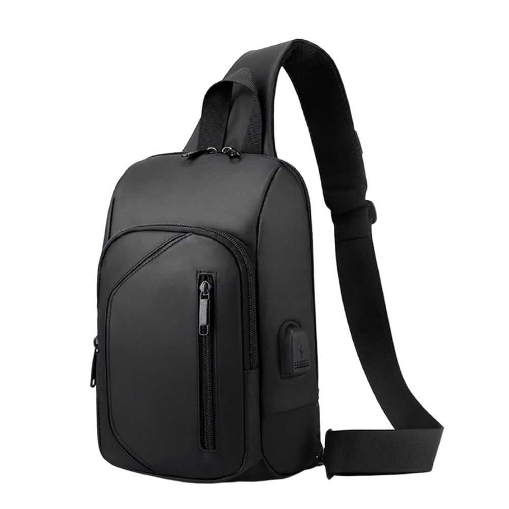 Каркасная сумка слинг черная Confident ATN01-T-X2032A