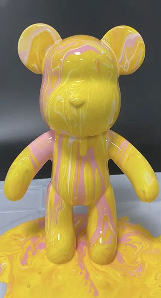 Ведмедик з фарбами для творчості 23 см кольори в асортименті