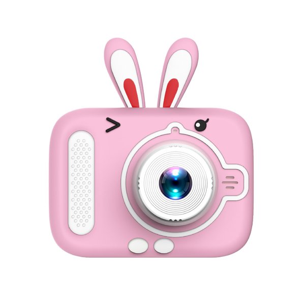 Фотоапарат дитячий міні акумуляторний з USB, цифрова фотокамера для фото та відео з іграми Рожевий