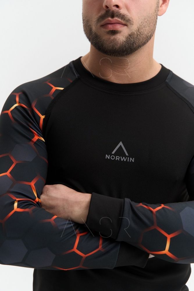 Мужское зимнее термобелье Norvin print Honey comb размер XS &mdash; оригинальное фото из магазина ANSER.IN.UA