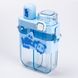 Пляшка для води подвійна Nice 620 мл з трубочкою та мундштуком, блакитний фото № 2