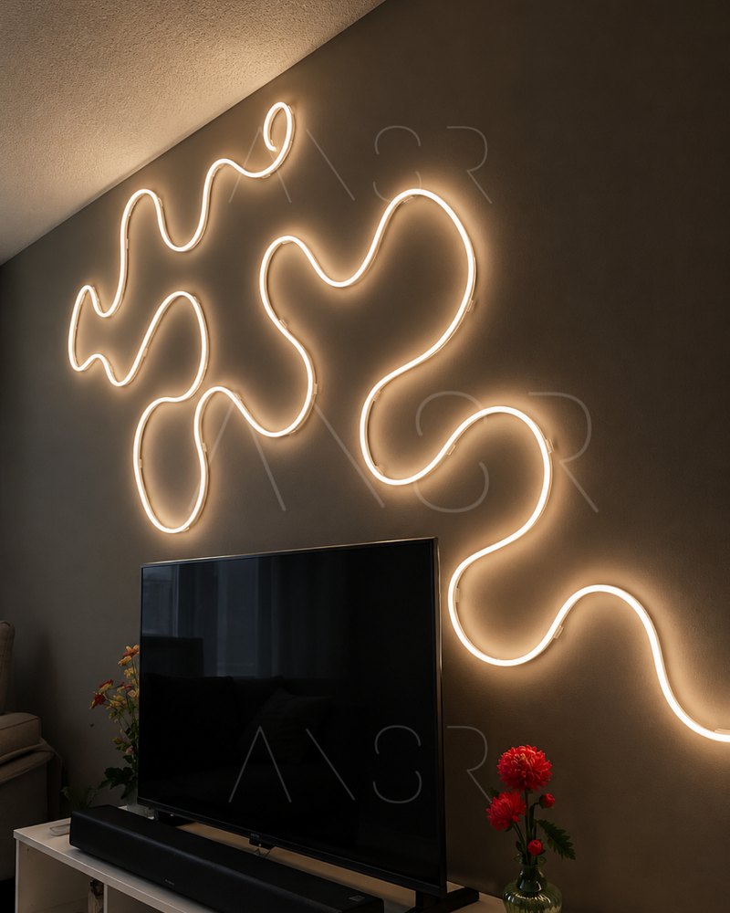 Гибкий неон FlexGlow LUX 220V теплого белого цвета 10 метров &mdash; оригинальное фото из магазина ANSER.IN.UA