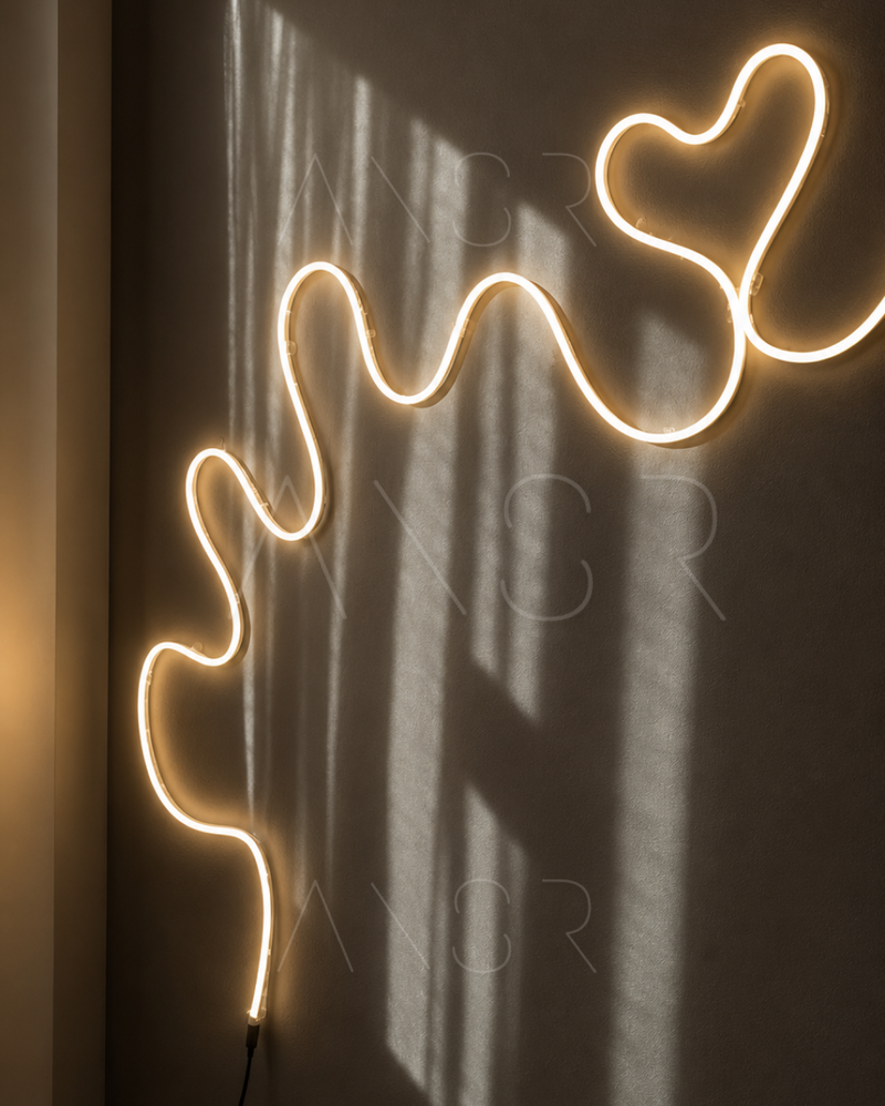 Гибкий неон FlexGlow LUX 220V теплого белого цвета 10 метров &mdash; оригинальное фото из магазина ANSER.IN.UA